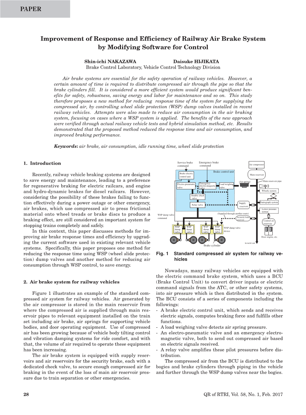 Improvement of Response and Efficiency of Railway Air Brake System by Modifying Software for Control