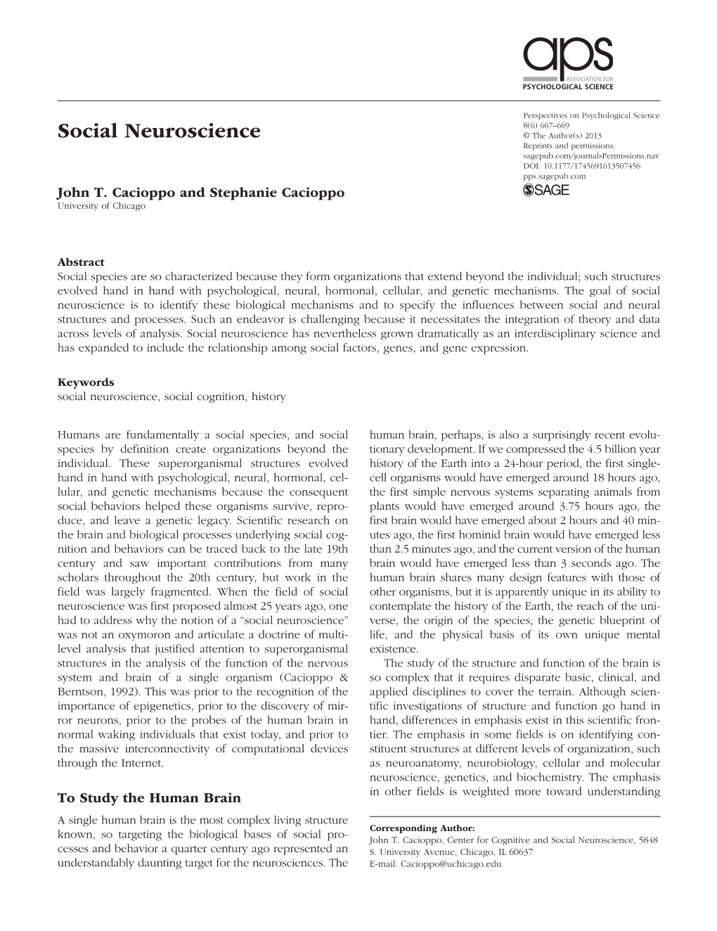 Social Neuroscience Research-Article5074562013