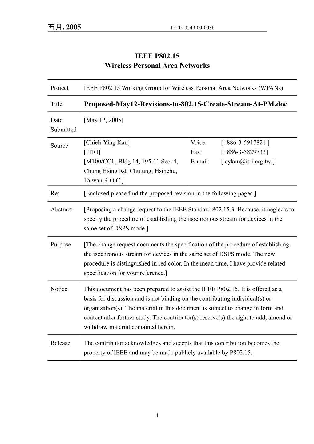 Wireless Personal Area Networks s14