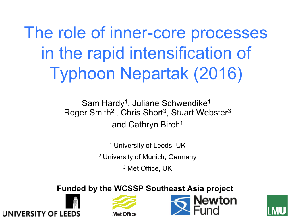 The Role of Inner-Core Processes in the Rapid Intensification of Typhoon Nepartak (2016)