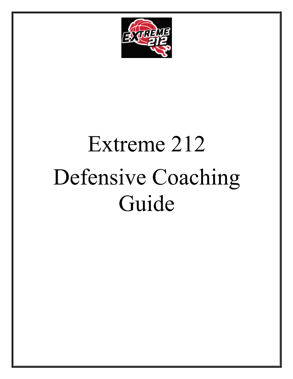 Extreme 212 Defensive Coaching Guide