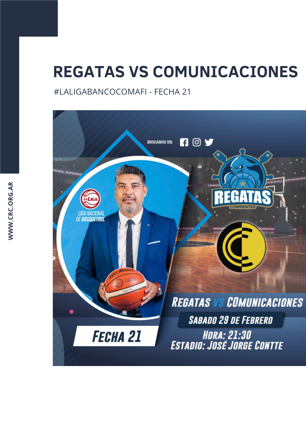 Regatas Vs Comunicaciones #Laligabancocomafi - Fecha 21 R A