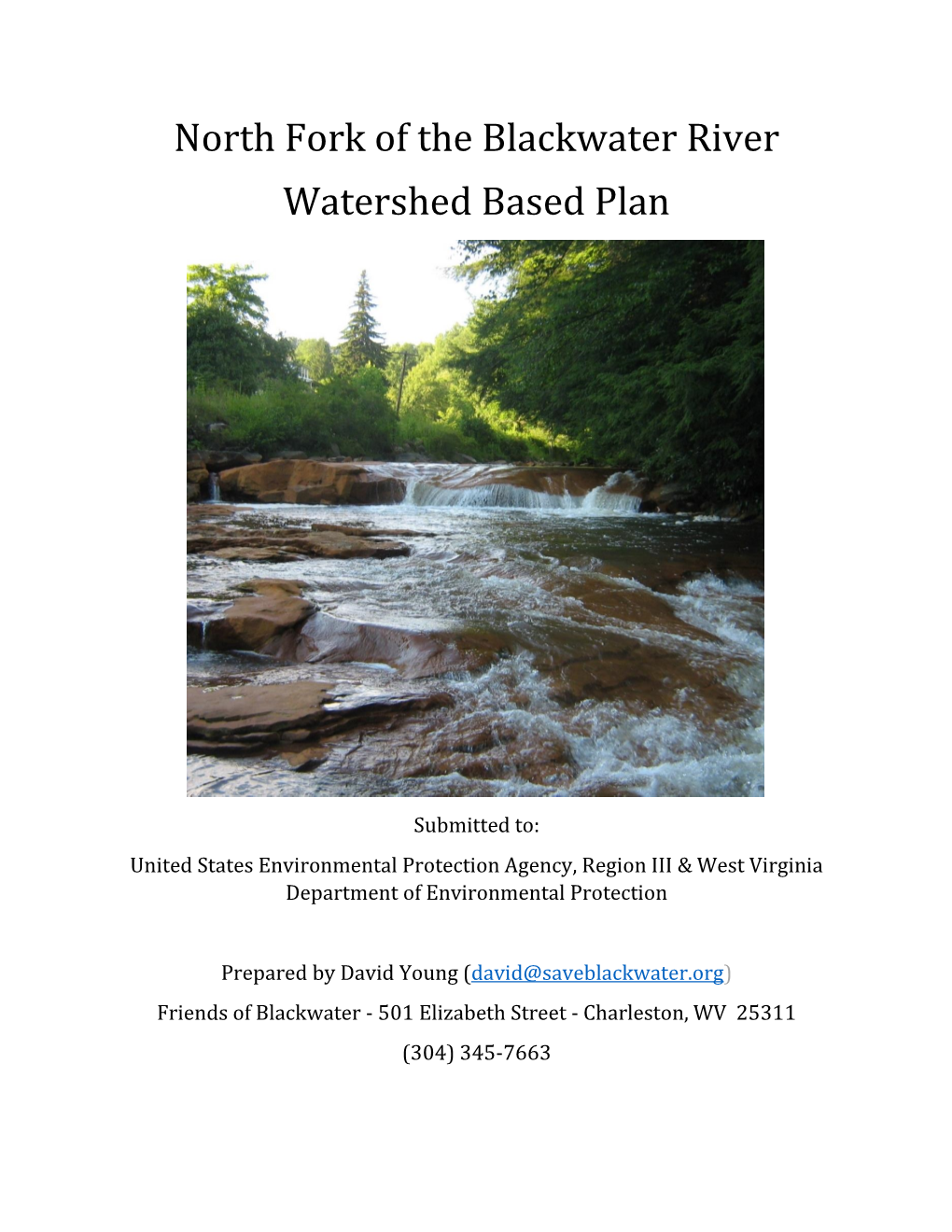 North Fork of the Blackwater River Watershed Based Plan