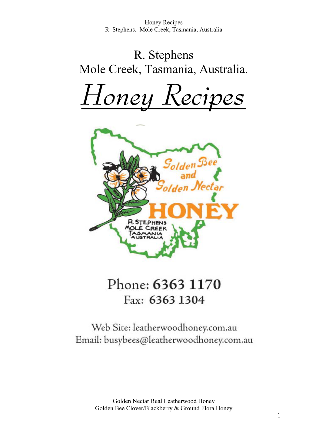 Honey Recipes R