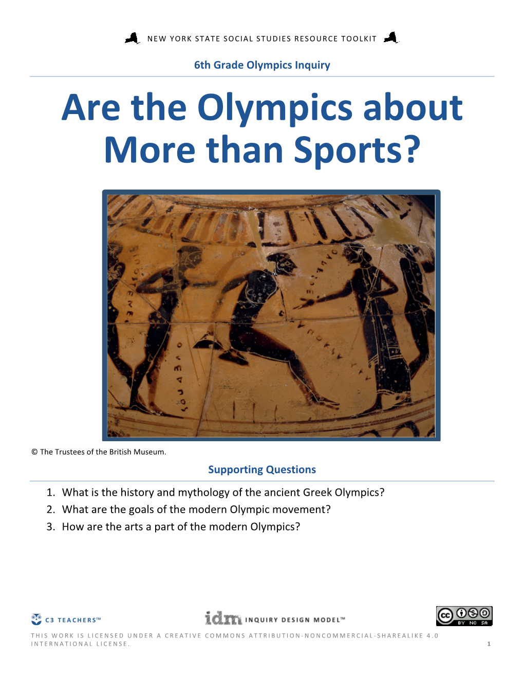 Are the Olympics About More Than Sports?