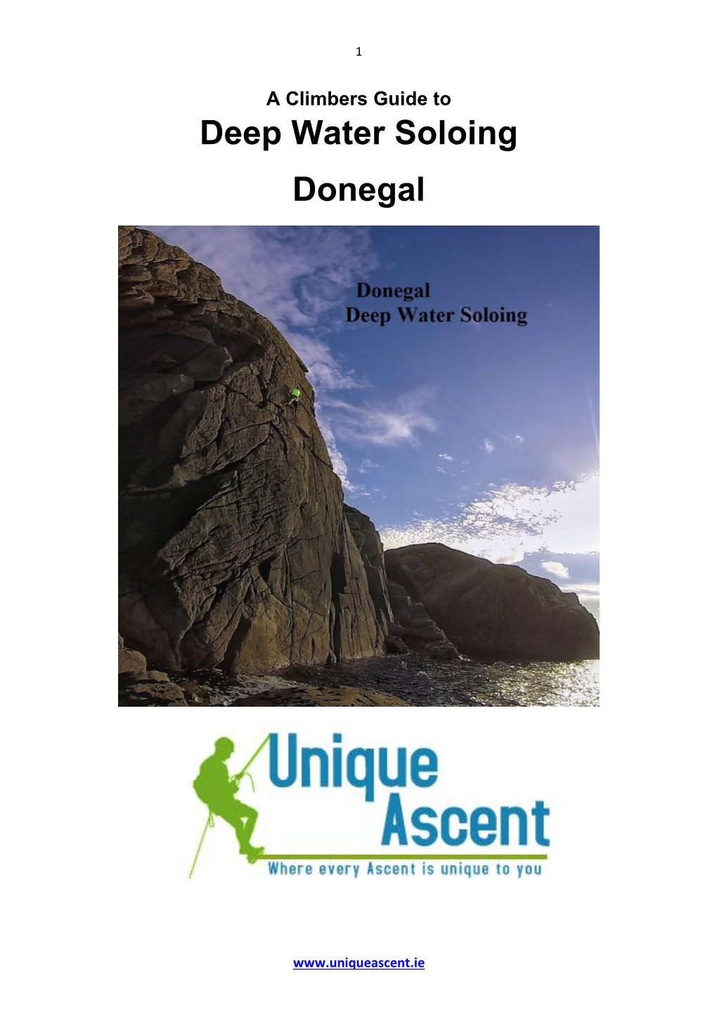 A Climbers Guide to Deep Water Soloing Donegal