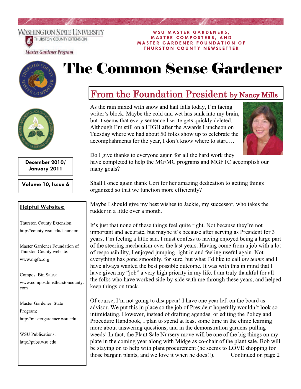 The Common Sense Gardener