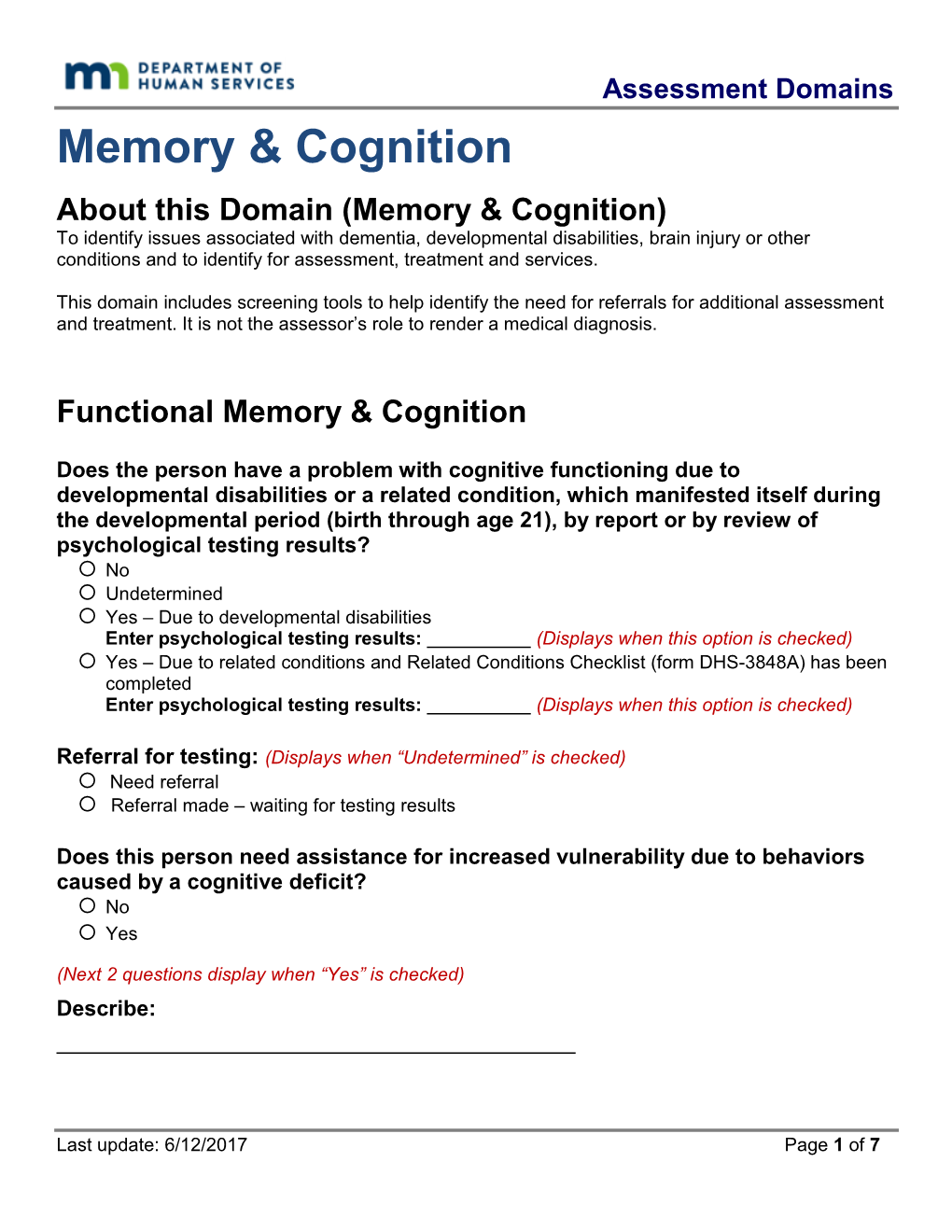 Memory and Cognition Has Been Reviewed and Updated? Yes