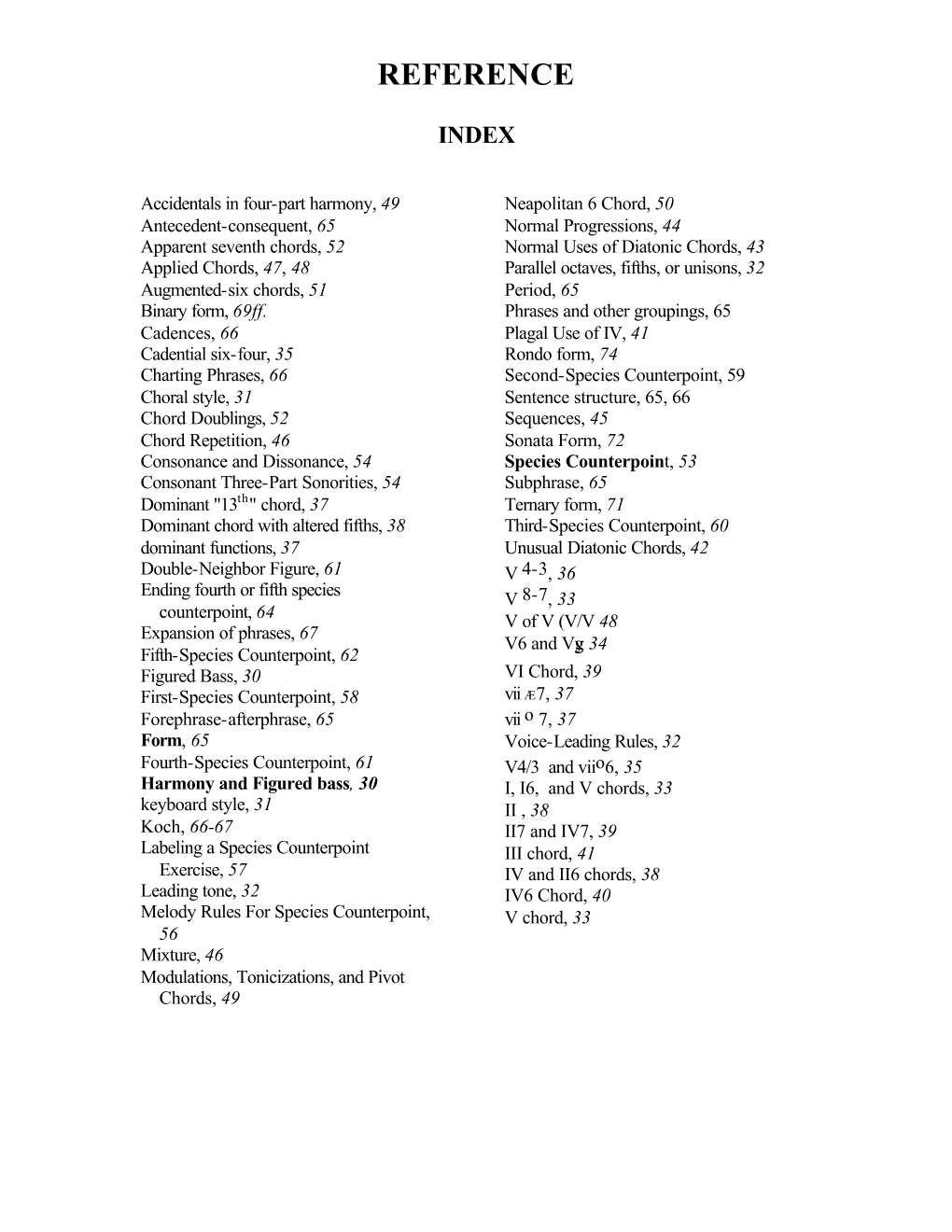 Harmony and Figured Bass