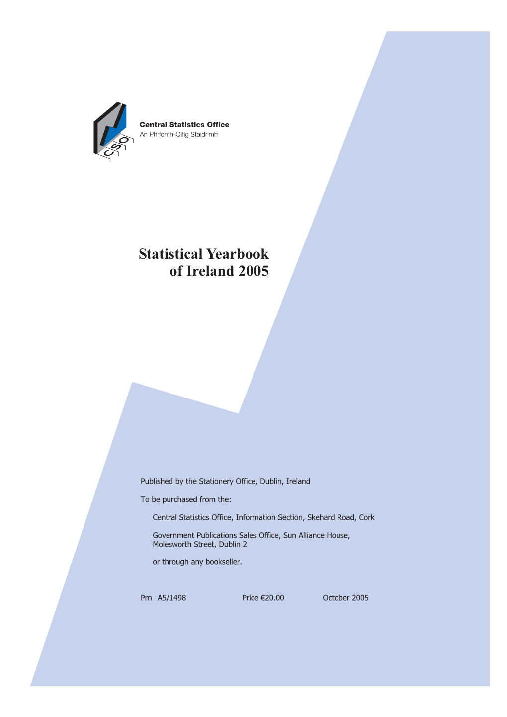 Statistical Yearbook of Ireland, 2005 Complete