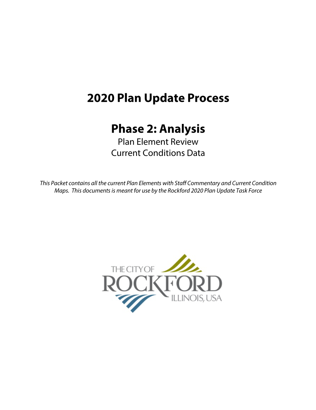2020 Plan Update Process Phase 2: Analysis
