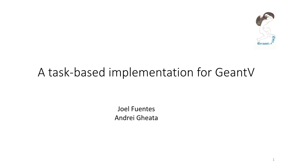 A Task-Based Implementation for Geantv
