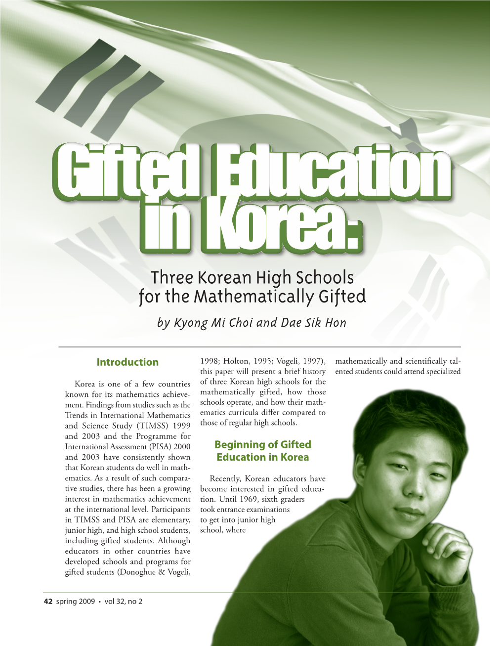 Three Korean High Schools for the Mathematically Gifted by Kyong Mi Choi and Dae Sik Hon