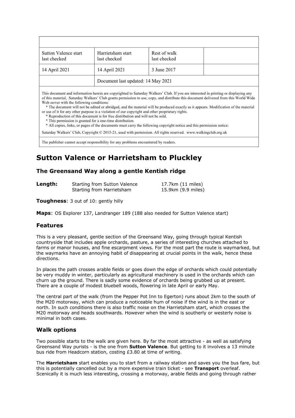 Sutton Valence Or Harrietsham to Pluckley