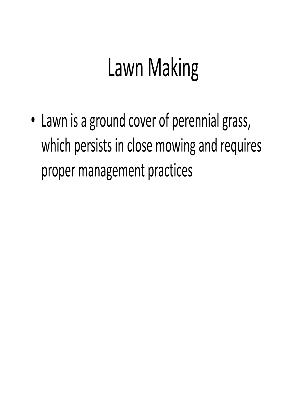 Lawn Making [Compatibility Mode]