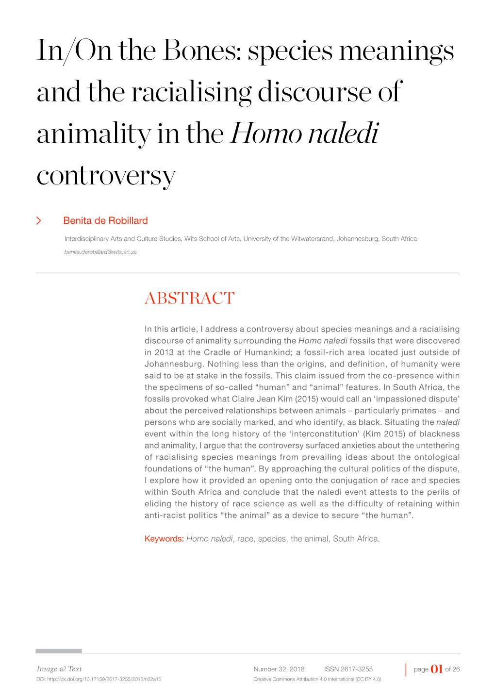 Homo Naledi Controversy