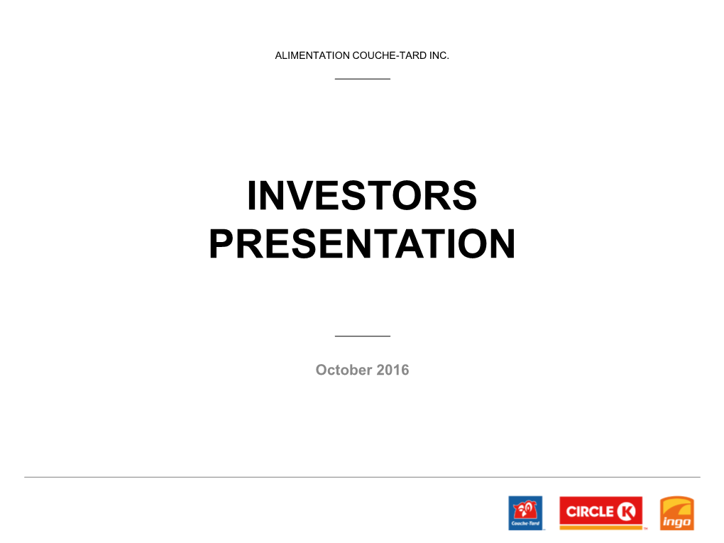 Investors Presentation