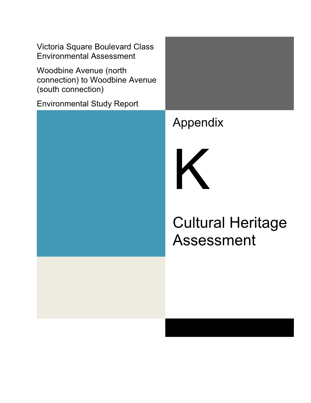 Cultural Heritage Assessment