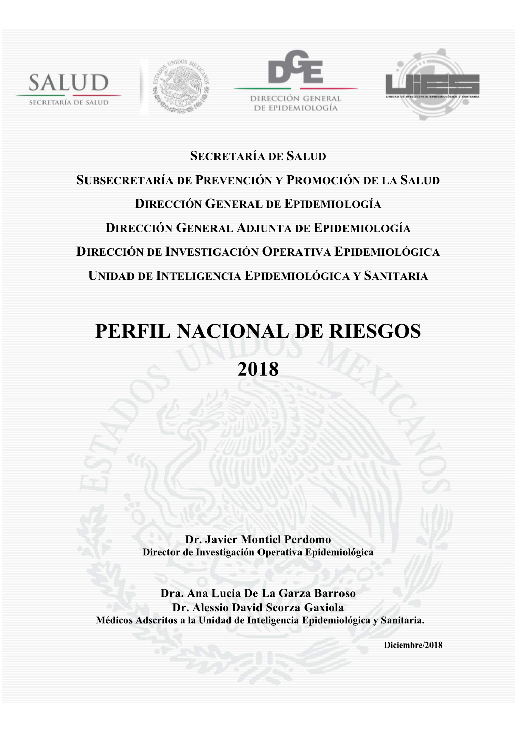 Perfil Nacional De Riesgos 2018