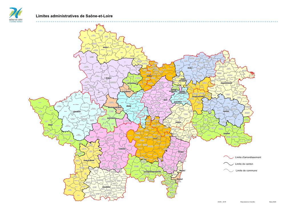 Limites Administratives De Saône-Et-Loire