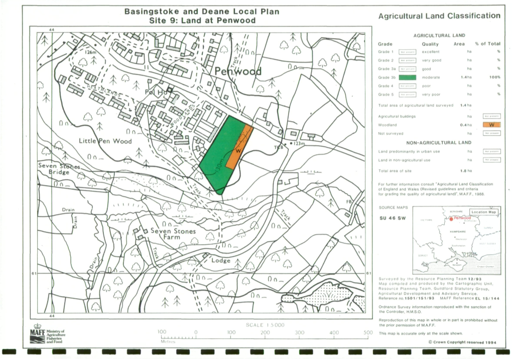 Basingstoke and Deane Local Plan Site 9: Land at Penwood