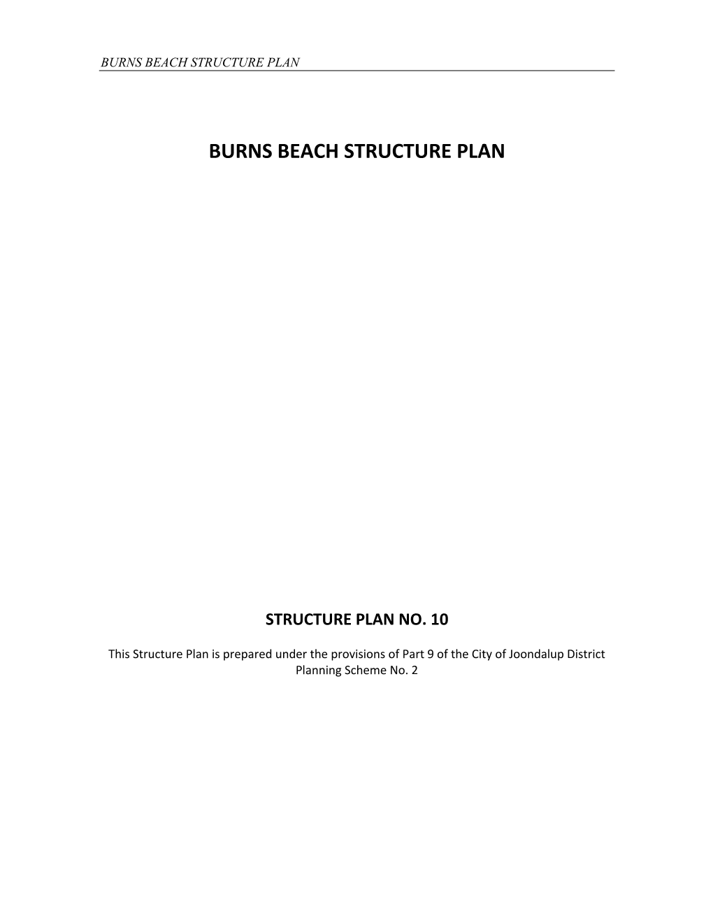 Burns Beach Structure Plan