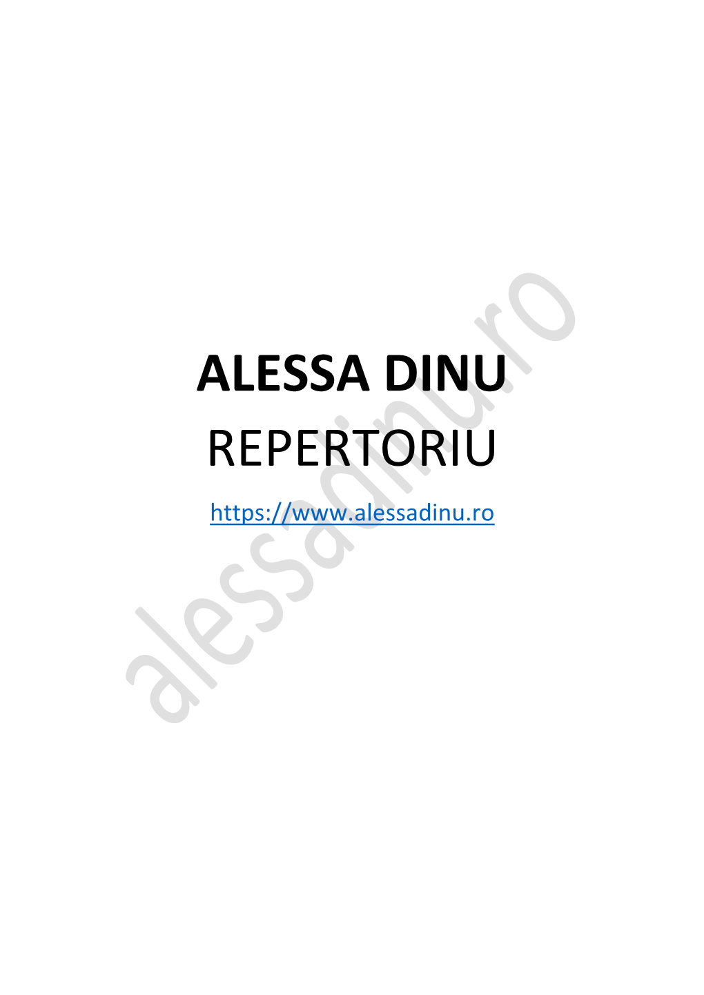 Alessa Dinu Repertoriu