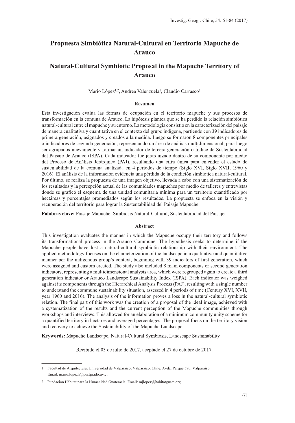 Propuesta Simbiótica Natural-Cultural En Territorio Mapuche De Arauco Natural-Cultural Symbiotic Proposal in the Mapuche Territ