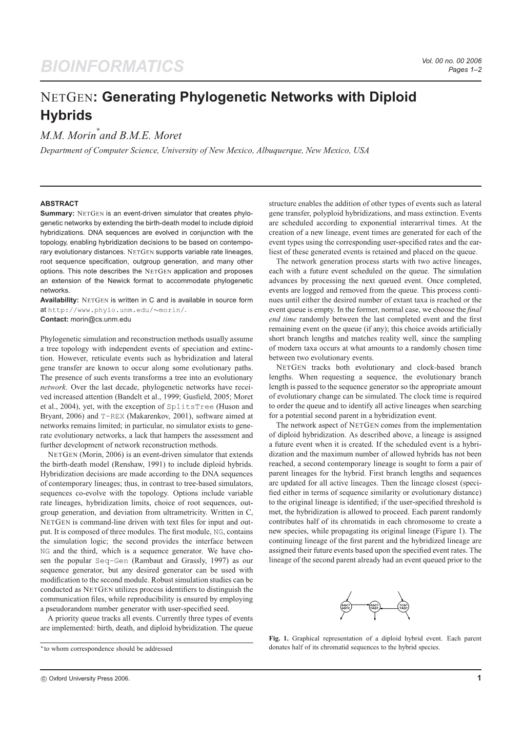 BIOINFORMATICS Pages 1–2