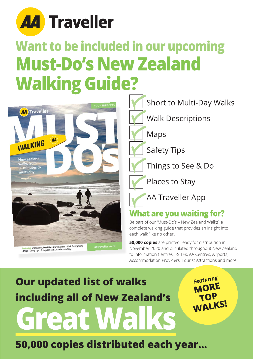 Must-Do's New Zealand Walking Guide?