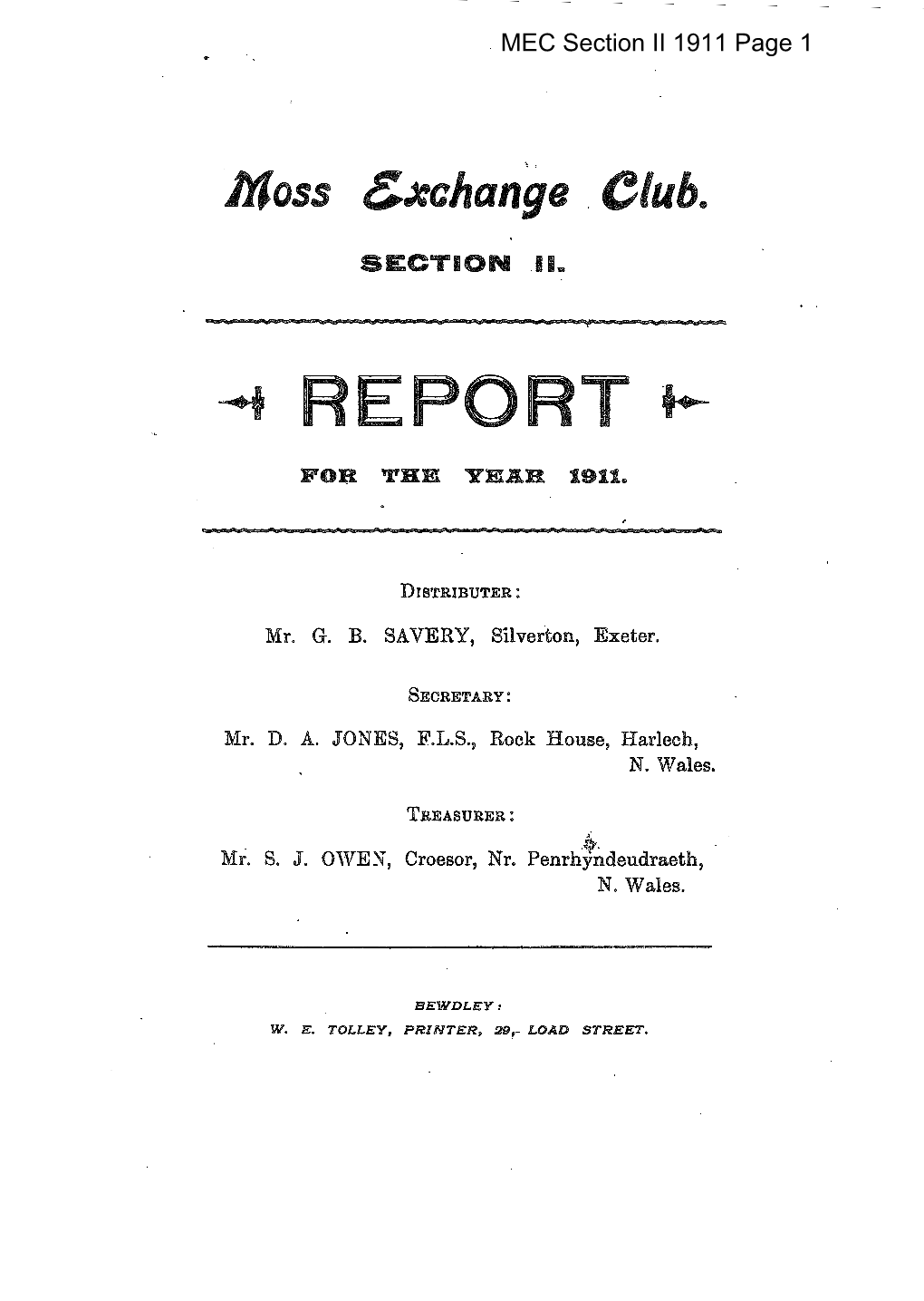 MEC Report Section II 1911