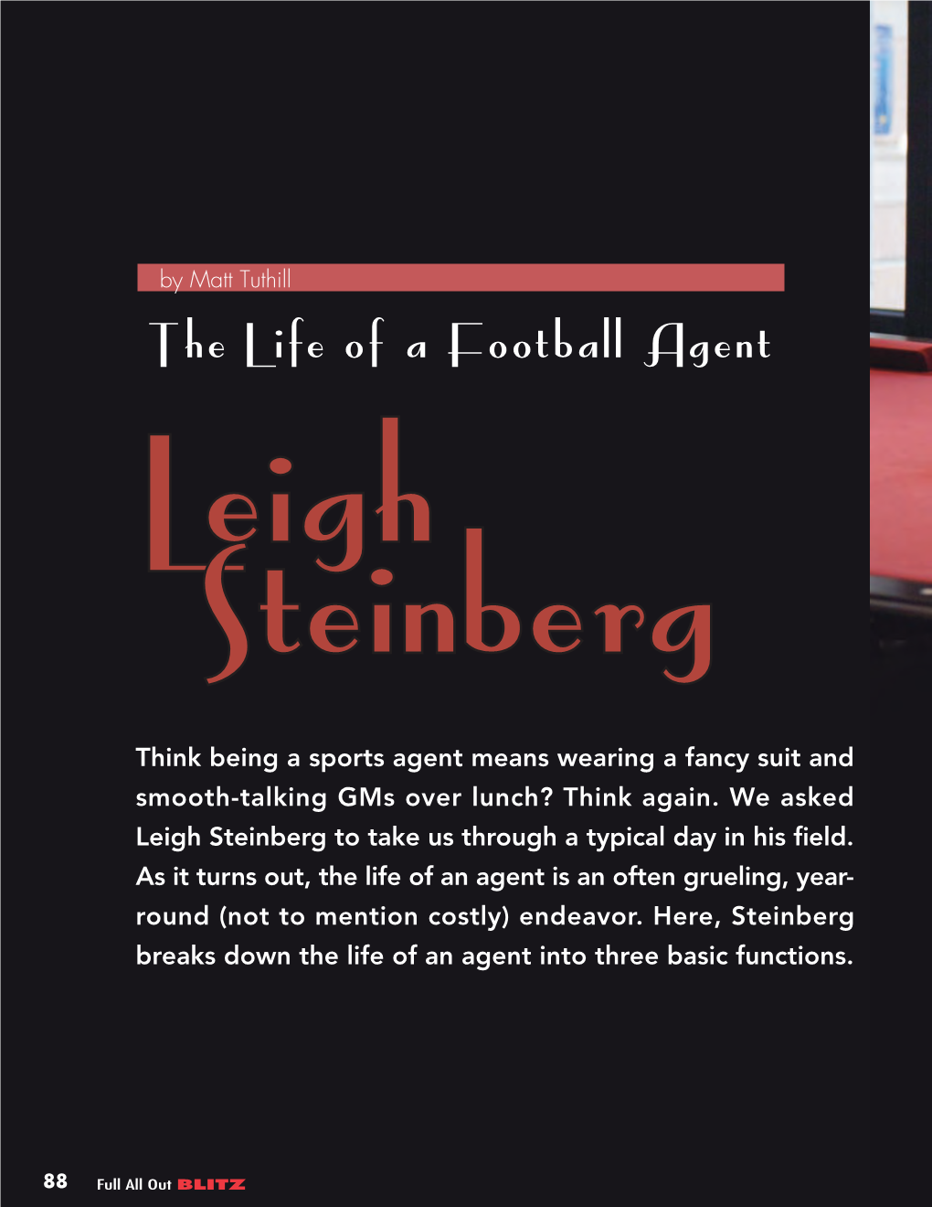 The Life of a Football Agent Leigh Steinberg