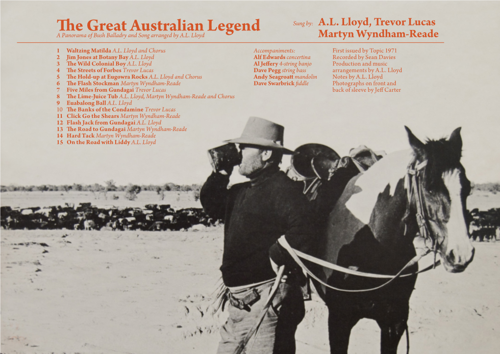 The Great Australian Legend Sung By: A.L