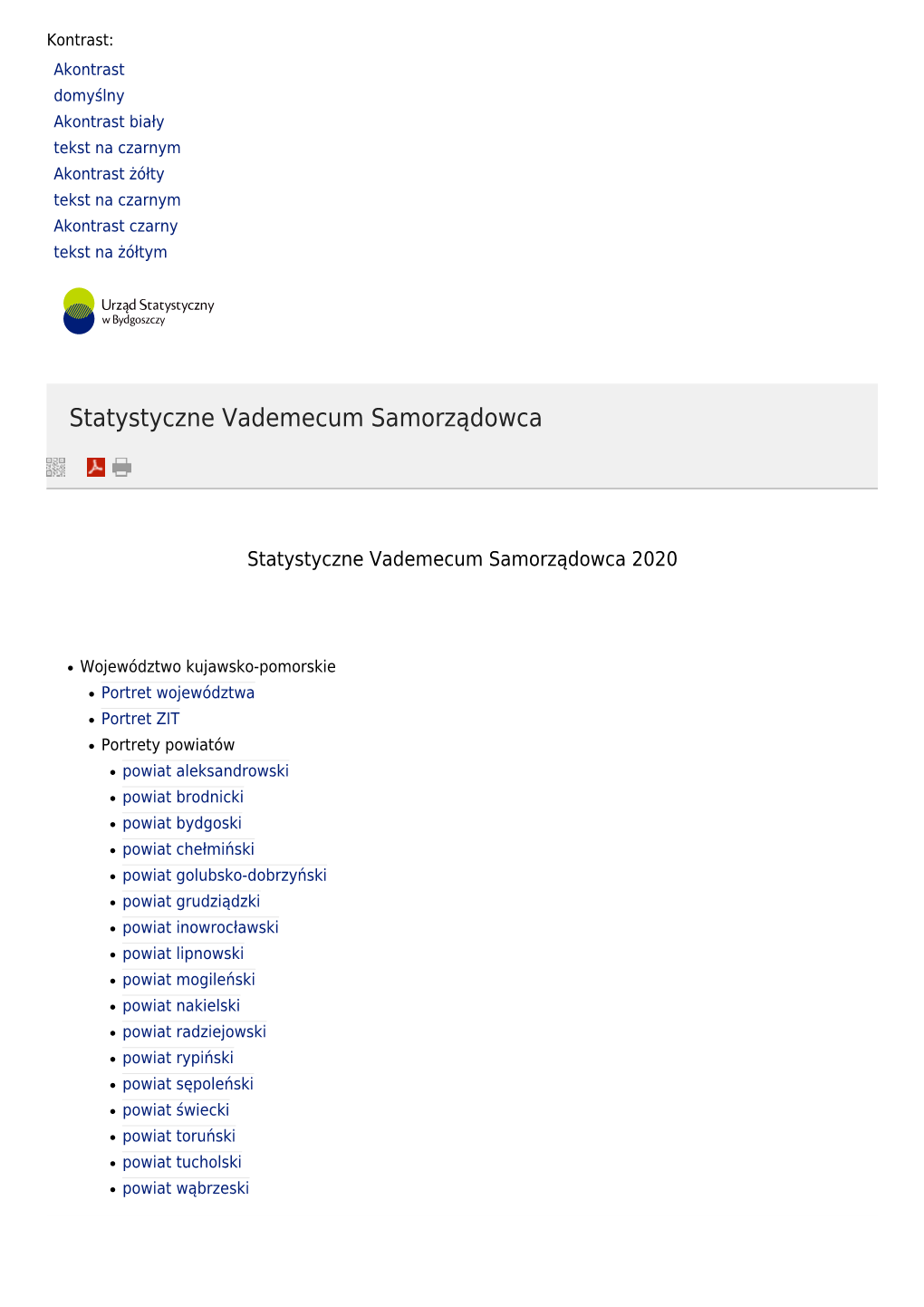 Urząd Statystyczny W Bydgoszczy / Statystyczne Vademecum