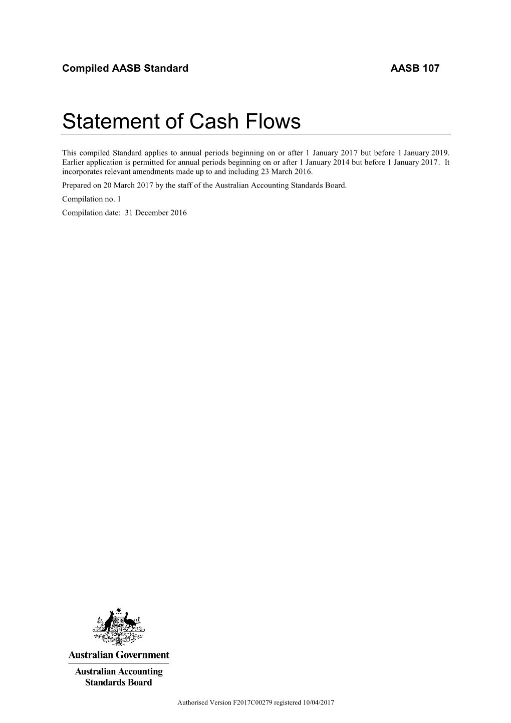 Statement of Cash Flows