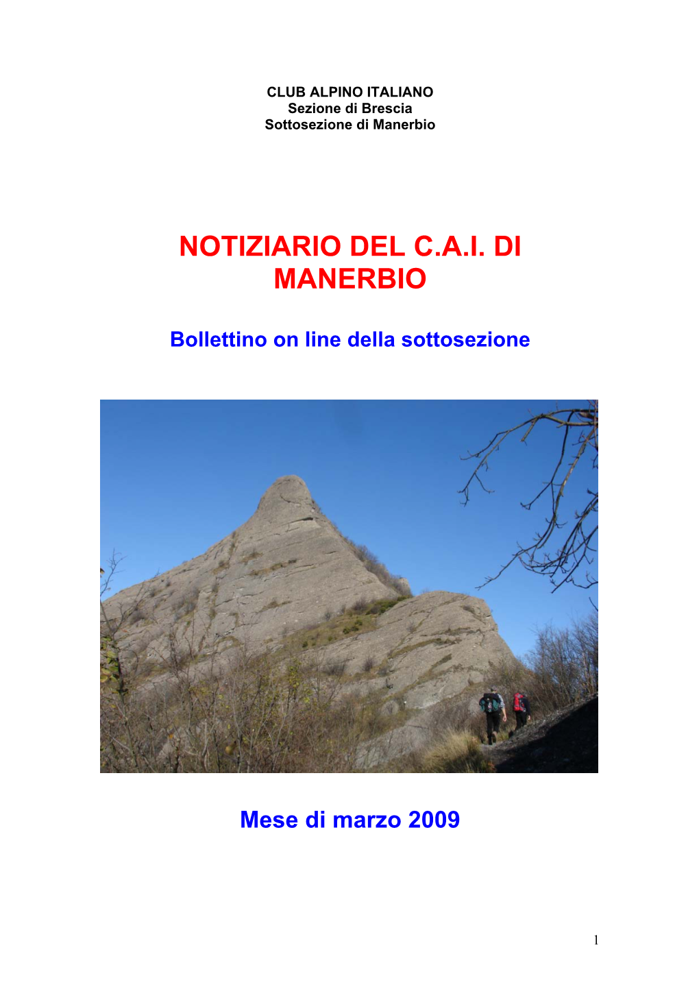 Notiziario Del C.A.I. Di Manerbio