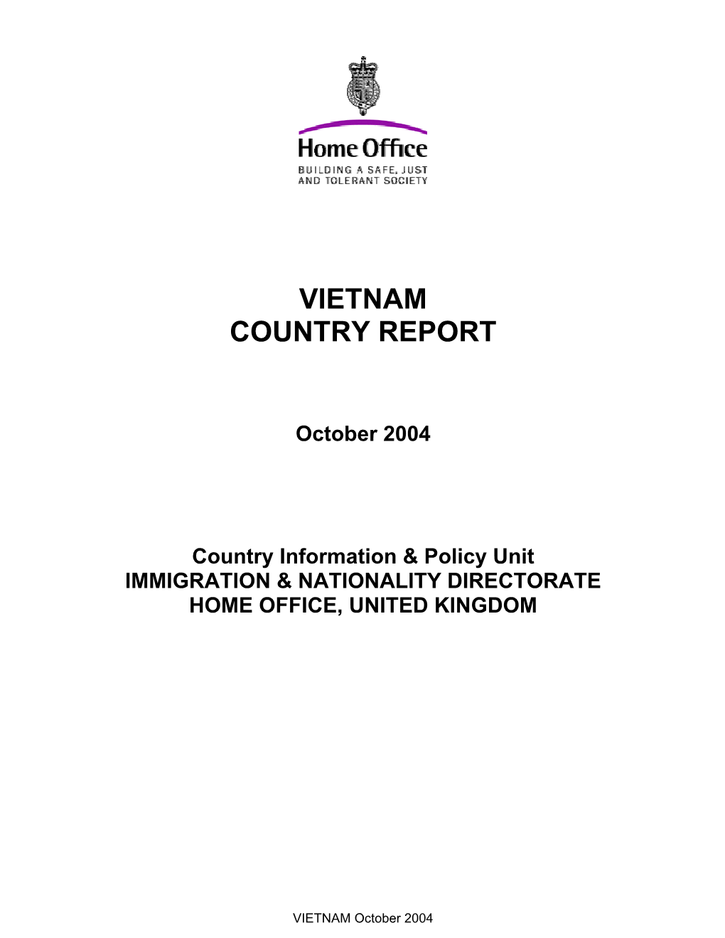 Vietnam Country Report