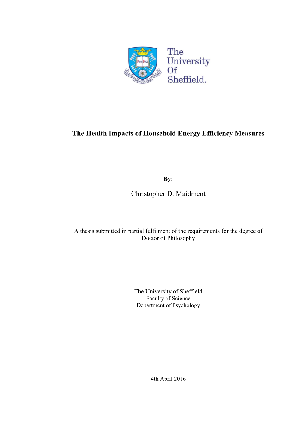 The Health Impacts of Household Energy Efficiency Measures