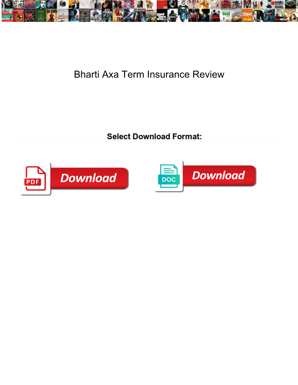 Bharti Axa Term Insurance Review