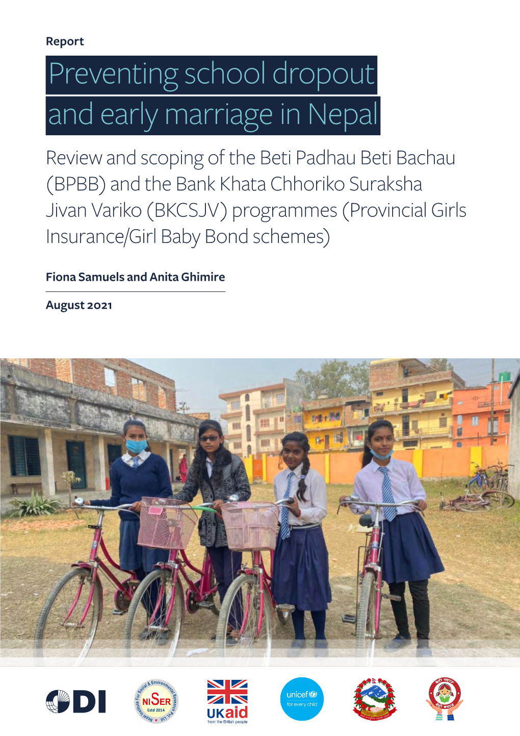 Preventing School Dropout and Early Marriage in Nepal