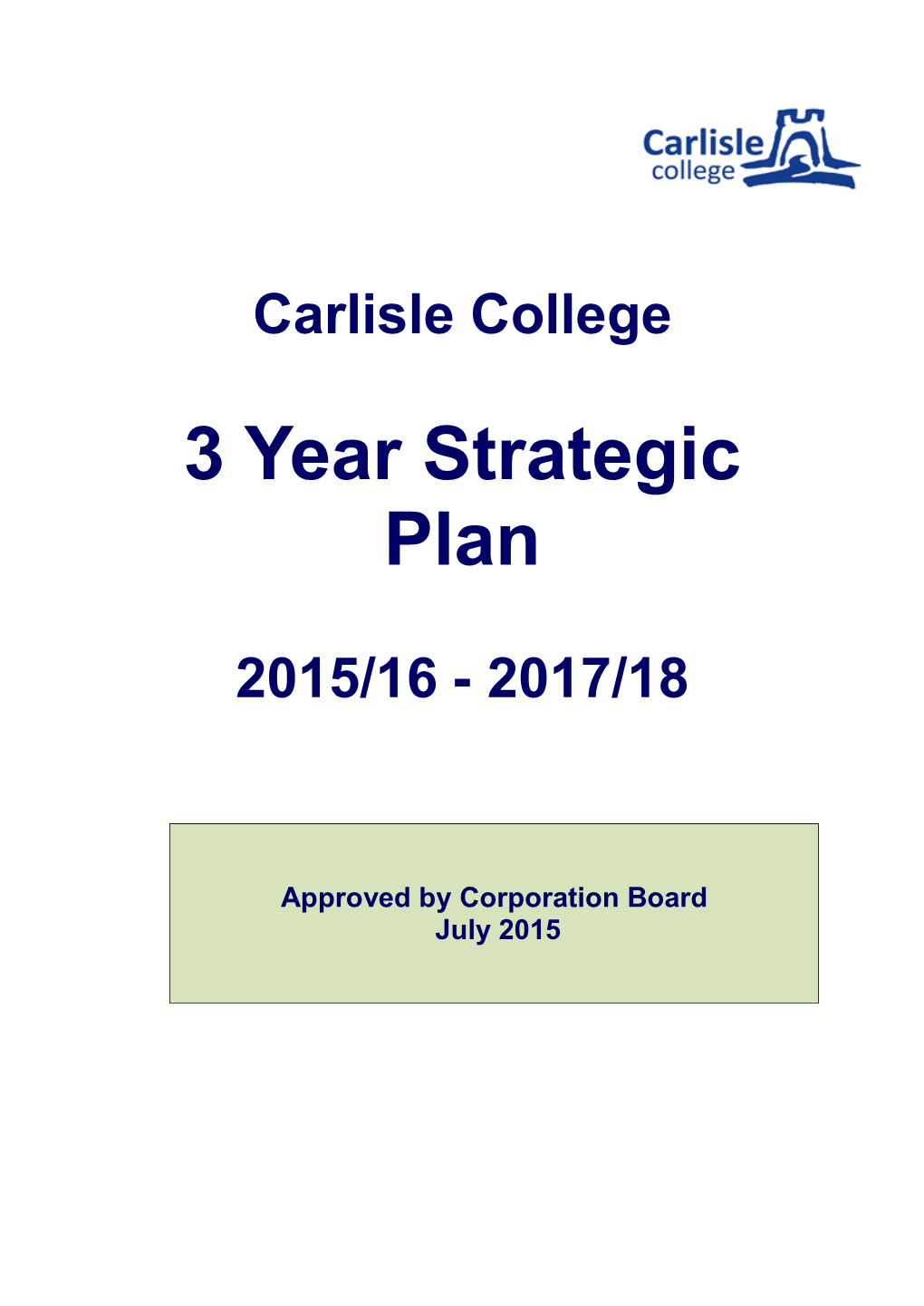 3 Year Strategic Plan