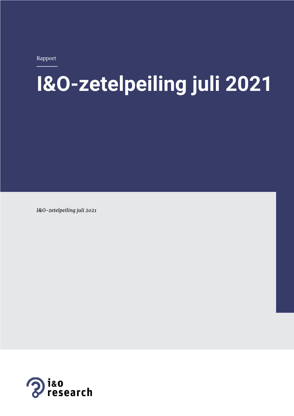 I&O-Zetelpeiling Juli 2021