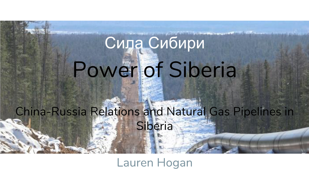 Power of Siberia