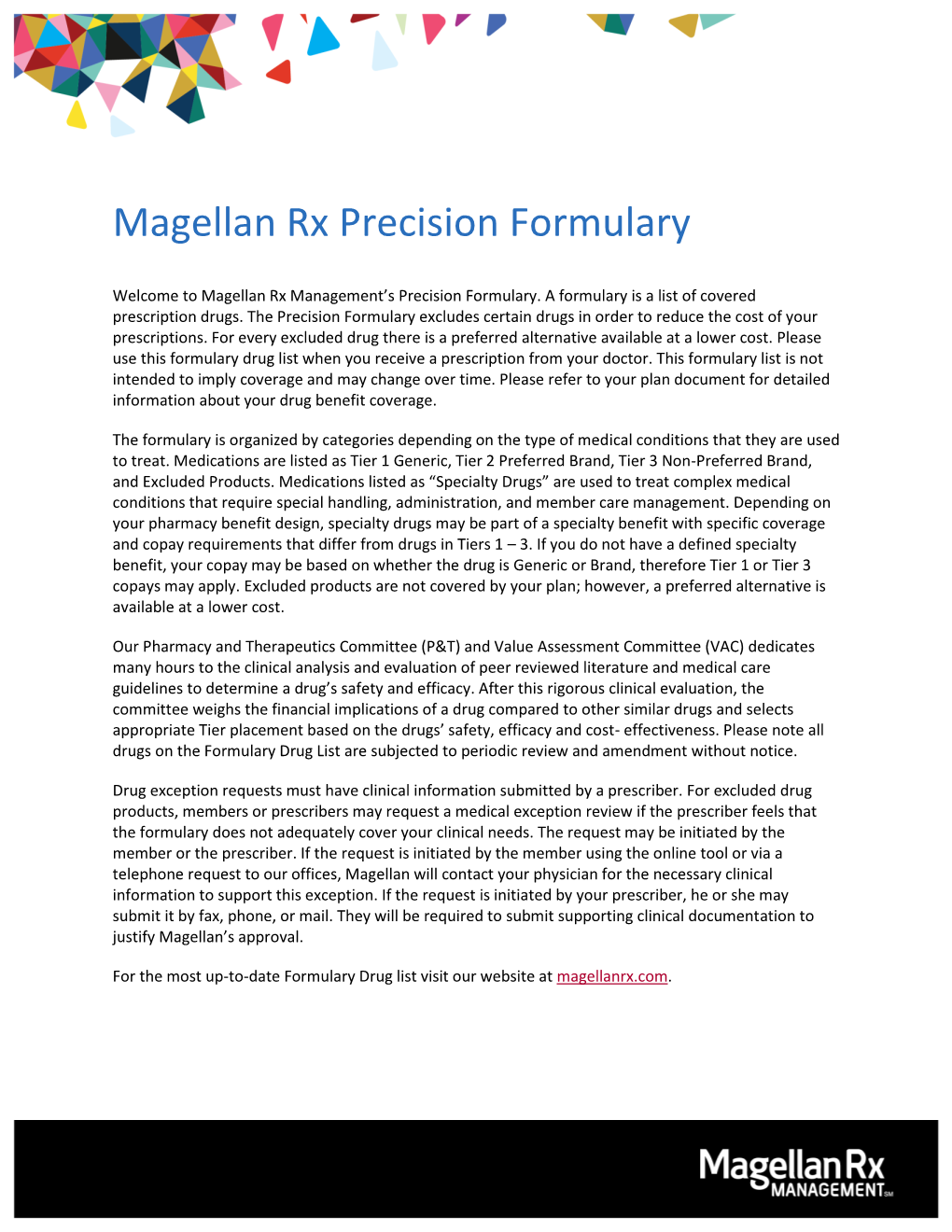 Magellan Rx Precision Formulary