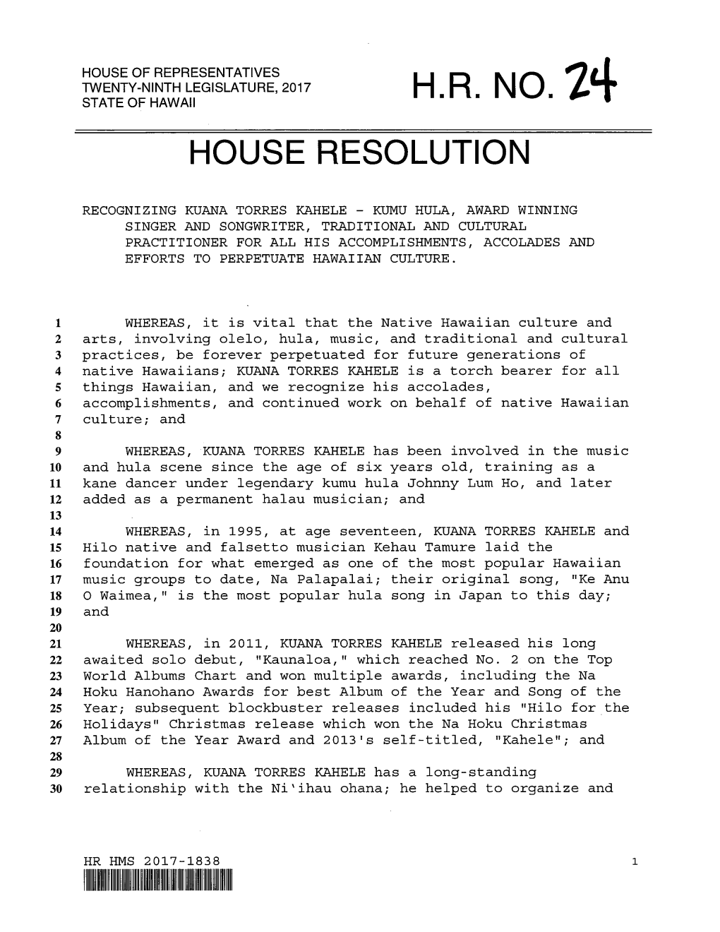 House Resolution