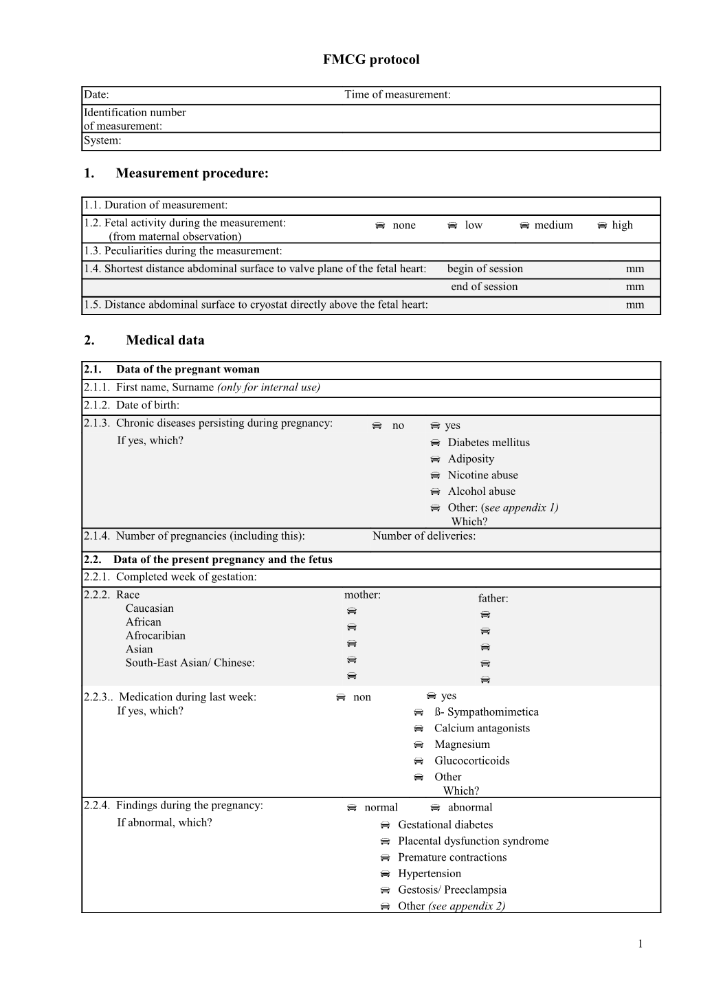 Protocol of Fmcg