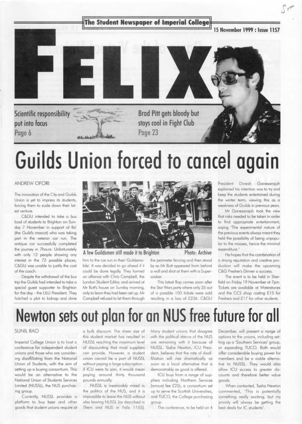 Felix Issue 1131, 1999