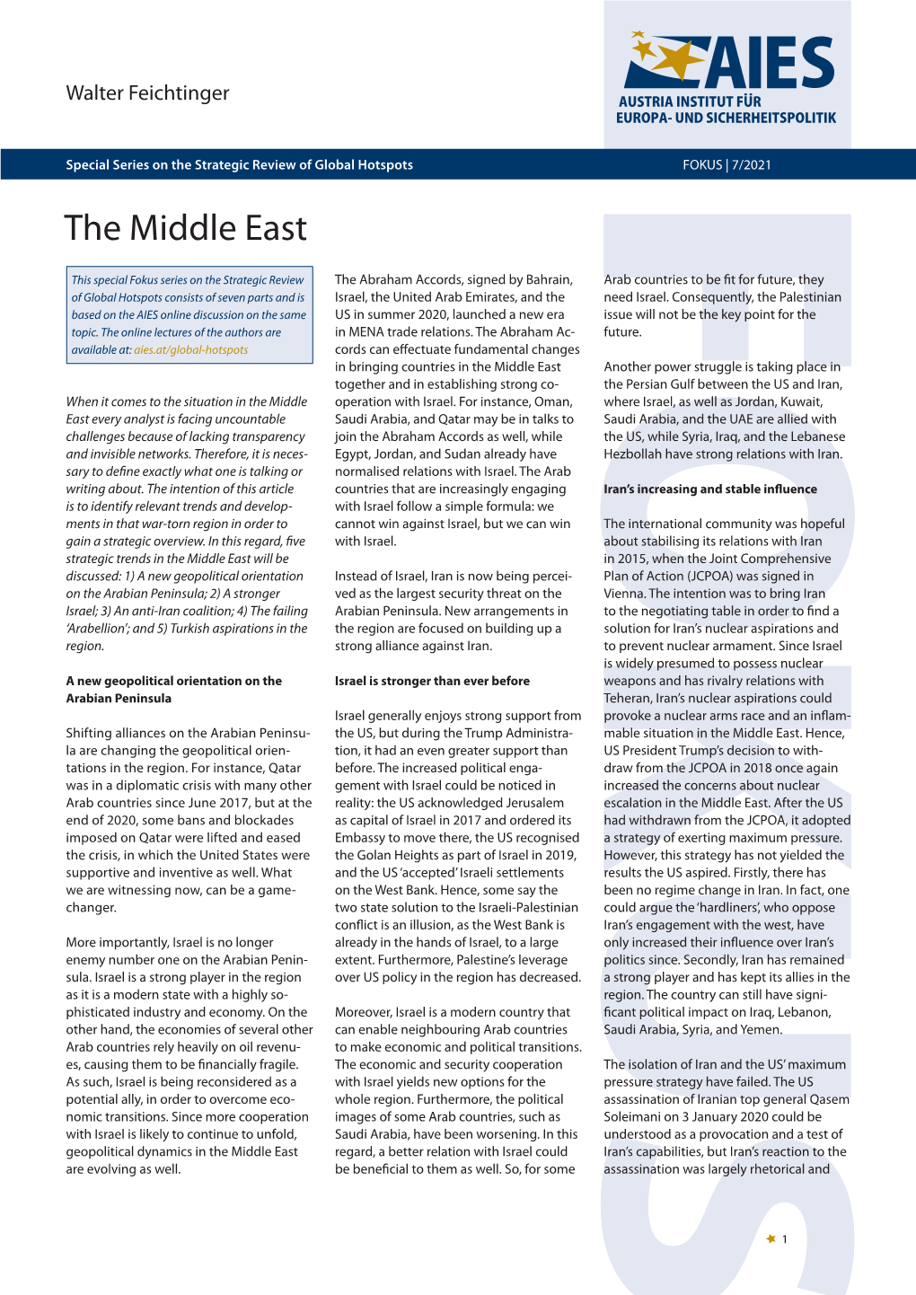 The Middle East