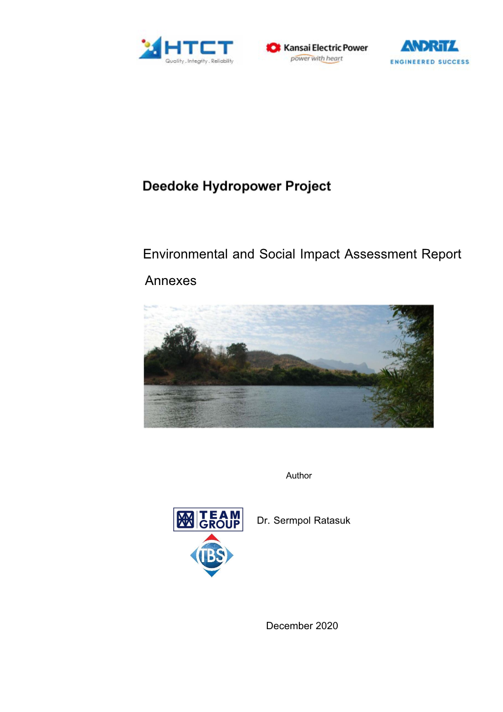 Environmental and Social Impact Assessment Report Annexes