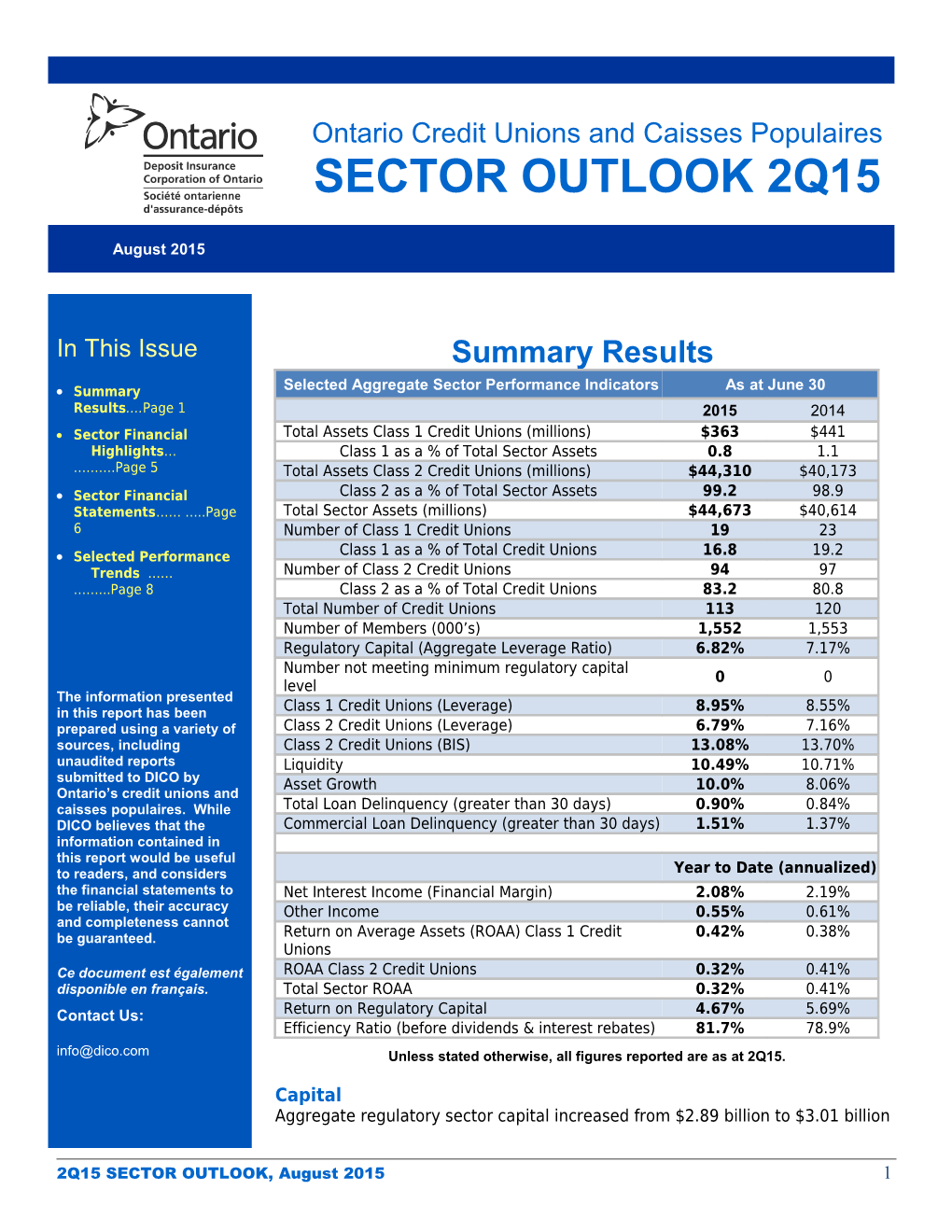 Summary Results